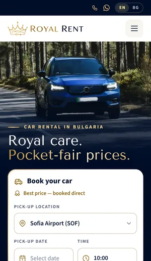 Мобилен изглед на royalrentacar.eu